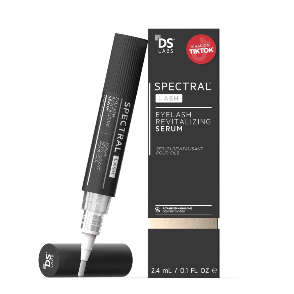 DS Labs Spectral.LASH Βλεφαρίδες Κατάσταση Ορού - Υποστηρίζει μεγαλύτερη, Fuller, Thicker, Looking Lashes, Ασφαλές για τις επεκτάσεις Lash, χωρίς λάδι, Paraben & Sulfate Δωρεάν, Σκληρότητα Δωρεάν