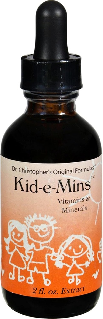 Δρ Christopher's Kid-e-Mins Βιταμίνες και Ορυκτά Πορτοκαλί - 2 fl oz