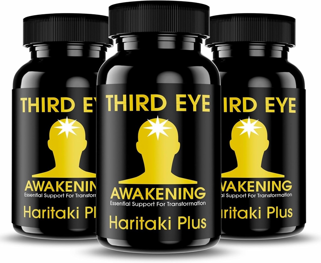 Third Eye Awakening - Organic Haritaki Capses- Kailash Herbals- 100 Capses- 650 mg Κάθε Terminalia chebula- Vegan