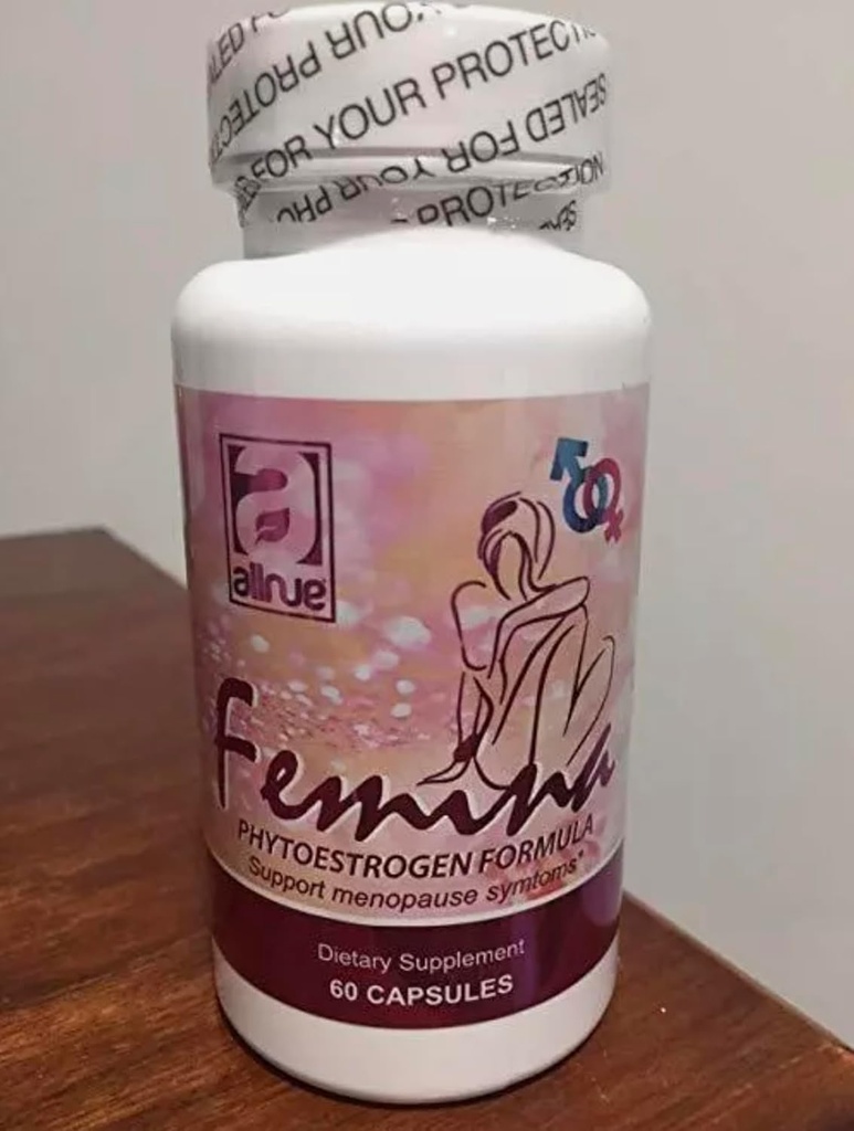 Femina φυτοοιστρογόνο Formula Υποστήριξη εμμηνόπαυσης εμμηνόπαυση 60 Κάψουλες 1 Μήνας Θεραπείας