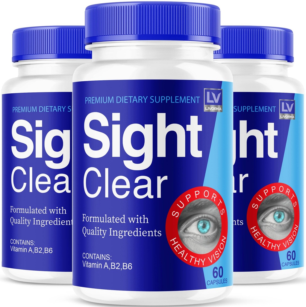 LIVORKA Sight Clear 20/20 συμπλήρωμα υποστήριξης όρασης για τα μάτια - 3 μήνες προσφοράς - πακέτο των 3