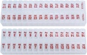 Δύο φορές την ημέρα Μηνιαίο Pill Box Planner - AM & PM Διοργανωτής φαρμακευτικής αγωγής για 31 ημέρες! Σετ Περιέχει 2 διοργανωτές για ένα μήνα. (Καθαρίστε - 31 ημέρες AM/PM -1 πακέτο)