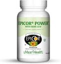 Epicor Power by Maxi Health: EpiCor with Olive Leaf Extract - Επεξεργασμένη Ζυθοποιία - 60 Χορτοφαγικές Κάψουλες - Kosher