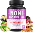 Noni Capsules with Boswellia, White Willow Bark, Turmeric, Ginger Root and More - 90 Capsules for 3 Months Supply