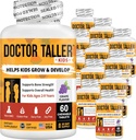 NuBest Doctor Taller Kids with Multivitamins, Multimineral, Calcium Chewable Tables, Συμπλήρωμα ασβεστίου για παιδιά Ηλικίες 2 έως 9 - Grape Flavor - Βοηθά τα παιδιά υγιή - 12 Pack