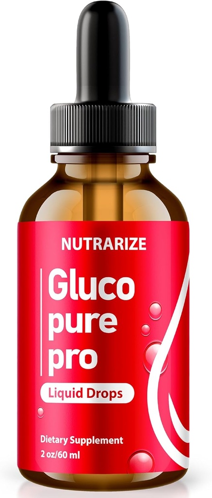 NutraRize Glucopure Pro Drops, επίσημη φόρμουλα για να υποστηρίξει υγιή και σταθερά επίπεδα, Premium συμπλήρωμα αίματος για τη συνολική υγεία και ευεξία, Gluco Pure Pro Gotas Κριτικές (30 εξυπηρετούν)