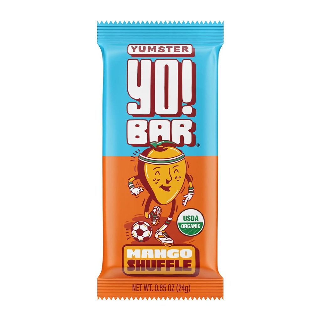 Γιο! Bar by Bearded Brothers Vegan Organic Kids Bar, Mango (25 Bars) - Χωρίς γλουτένη, Παλαιό και Ολόκληρο 30 