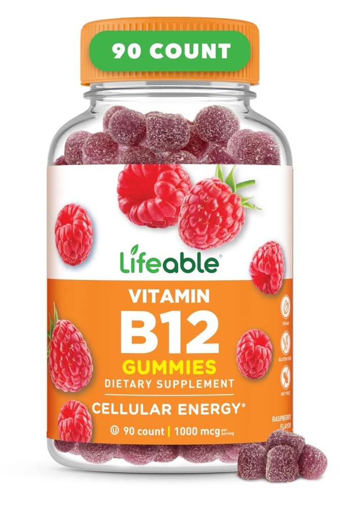 Ζωηρή βιταμίνη B12 Gummies για ενήλικες 