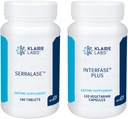 Klaire Labs Interfase Plus (120 Κάψουλες) + Serralase (180 Δισκία) - Multi- Ένζυμα, Serratia Peptidase & Bromelain 'Digestive Enzymes - Γαστρεντερικό Σύστημα, Χλωρίδα, Βιοφίλμ & Detox
