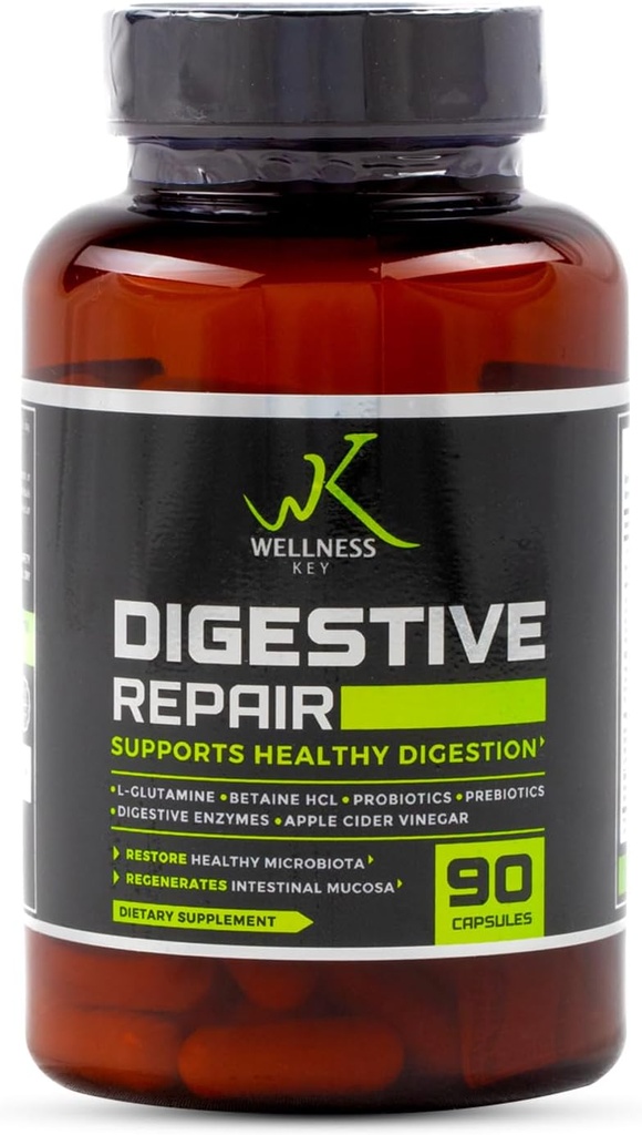 Digestive Repair 5-in-1 συν 7 Digestive Enzymes και 6 Strains Probiotics με 3 δισεκατομμύρια CFUs+Probiotic 