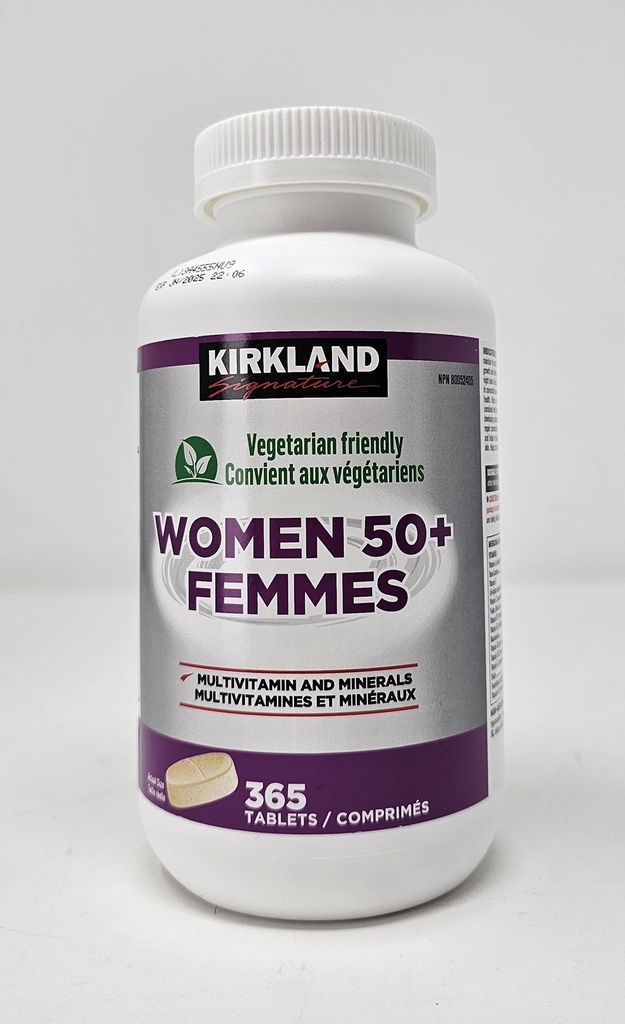 Kirkland Υπογραφή Γυναίκες 50+ Πολυβιταμίνη, 365 δισκία