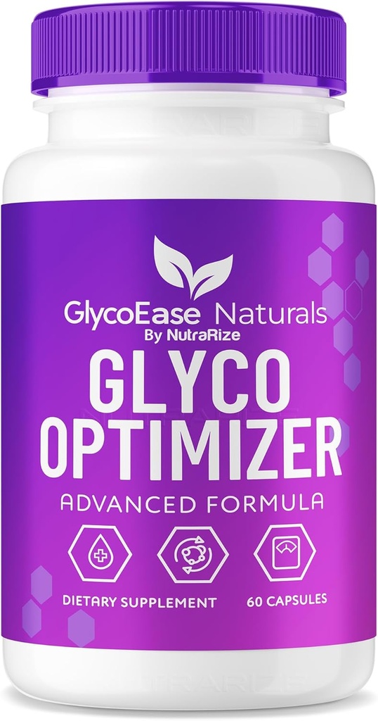 GlycoEase Glyco Optimizer - GlycoEase Pills, All-Natural Dietary Supplement, Advanced Formula Glycogen Support, Glycoeas Naturals, Glyco Ease Reviews (60 Capsules)
