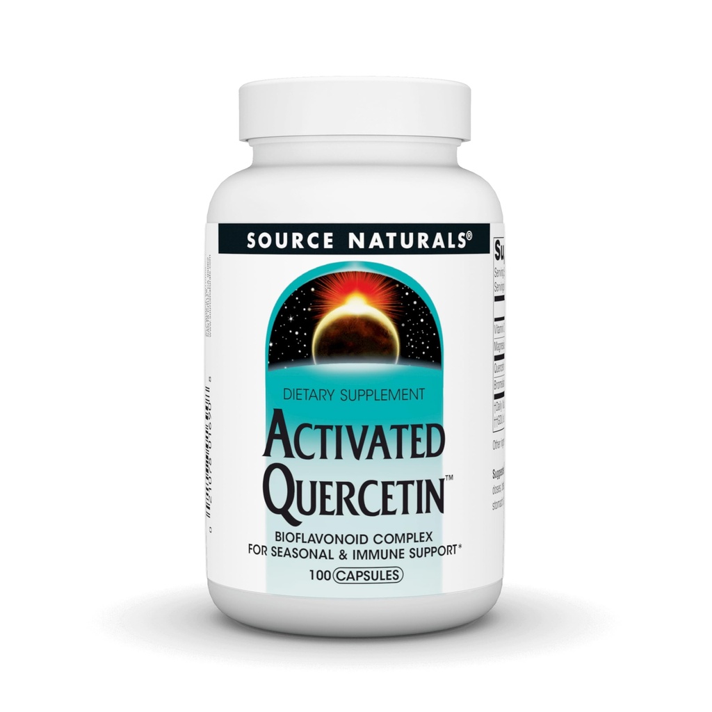 Source Naturals Ενεργοποιημένο Quercetin, Bioflavanoid Complex, για Εποχική & Ανοσολογική Υποστήριξη* - 100 Κάψουλες