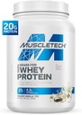 Muscletech Grass-Fed Whey Protein Powder (Deluxe Vanilla, 1.8LB) - Whey Protein Smoothie & Milk Shake Mix Υποστηρίζει μυϊκή αύξηση & ανάκτηση - 20g πρωτεΐνη Whey για γυναίκες & άνδρες - Μη-GMO & Gluten-free