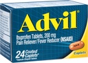 Advil Ibuprofen Επικαλυμμένο Caplets Pain Reliever και Πυρετός Reducer 200 Milligram 24Ct
