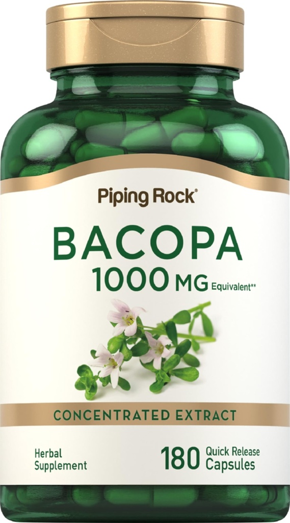 Piping Rock Bacopa Monnieri συμπλήρωμα 1000mg 