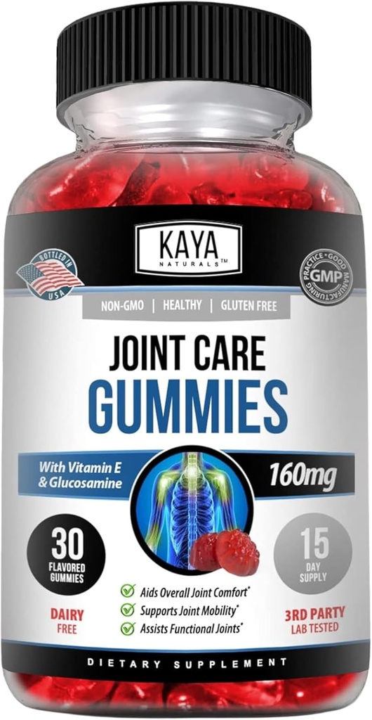 Kaya Naturals Mobility Care Gummies for Back, Knees & Hands 