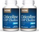 Jarrow Formulas Citicoline (CDP Choline) 250 mg - 120 κάψουλες, συσκευασία των 2 - Υποστηρίζει την υγεία του εγκεφάλου και την προσοχή απόδοσης - Μέχρι 240 συνολικές υπηρεσίες
