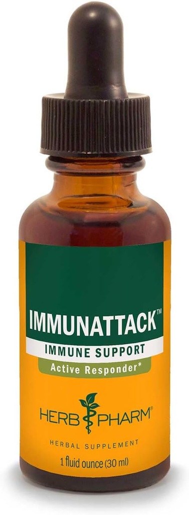 Herb Pharm Immunattack Liquid Herbal Formula for Immune System Support - 1 Ounce (FIMAT01)