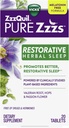 Vicks, ZzzQuil Pure Zzzs Αποκατάσταση βοτανικών δισκίων βοήθειας ύπνου, 20 κόμης