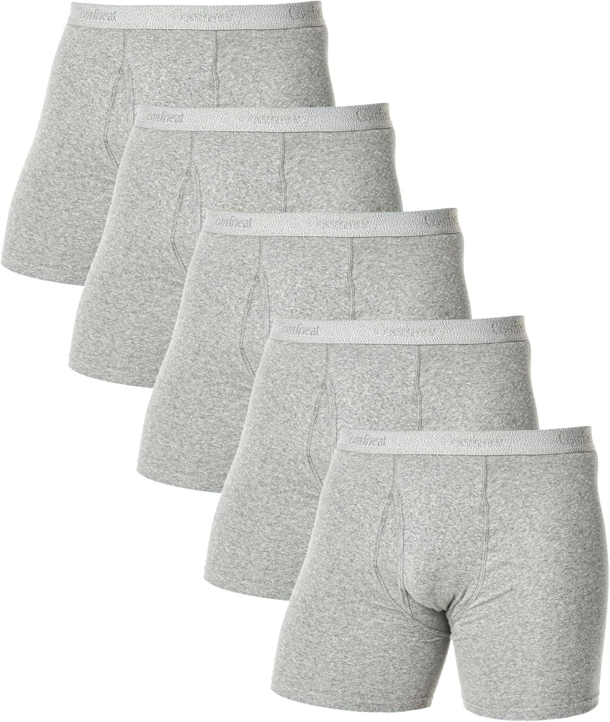 Comfneat Men's Boxer Briefs Comfy Underwear Stretchy Cotton Spandex Multipacks