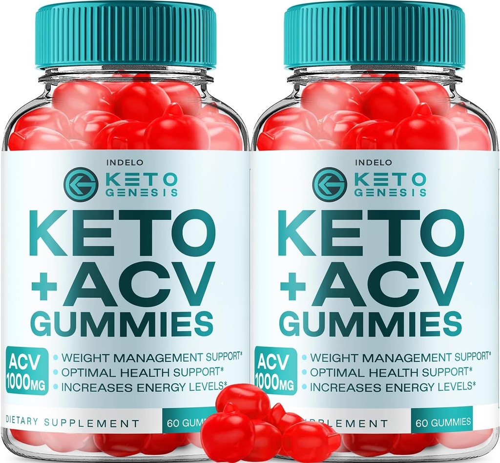 (2 Πακέτο) Keto Genesis ACV Gummies Advanced Gummies 1000mg, Genesis Keto + ACV Weight Management Gummies Apple Cider Vinegar Genesis Συμπλήρωμα διατροφής Genesis Gummies Κριτικές (120 Gummies)