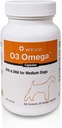 VetOne O3 Omega Soft Gel για Μεσαίους Σκύλους - Απαραίτητη υποστήριξη λιπαρών οξέων - Συμπλήρωμα δέρματος & παλτό - 60 κάψουλες