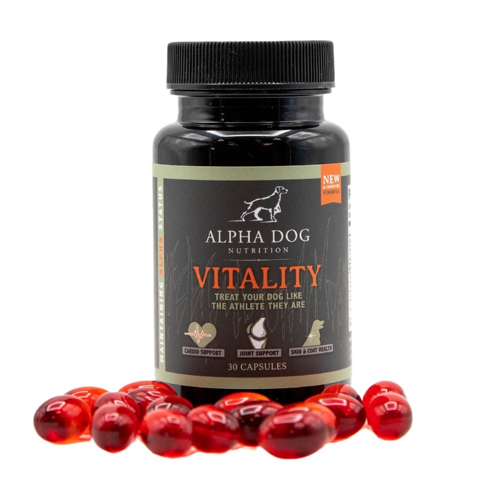 Krill Oil for Dogs - Ζωτικότητα από Alpha Dog Nutrition – Μειώνει τις Αλλεργίες Σκύλων, Ichiness, & Shedding – Προάγει το υγιές δέρμα και το παλτό