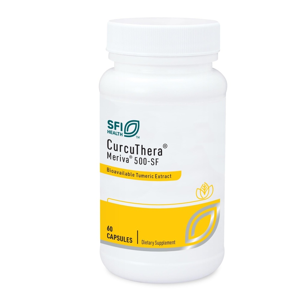 Klaire Labs SFI Health CurcuThera - 500 Milligrams Meriva Curcumin Complex with 29x Higher Bioavailability & Patented Phytosome Delivery Technology, Hypoallergenic, Vegan (60 Κάψουλες)