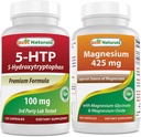 Best Naturals 5- HTP (5- υδροξυτρυπτοφάνη) 100 mg & Γλυκινικό μαγνήσιο 425 mg