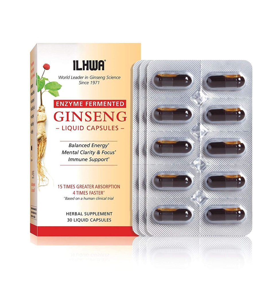 ILHWA Enzyme Fermented Ginseng, 30 καψάκια υγρών