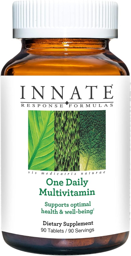 INNATE Response Formulas One Daily - Daily Herb-Free Multivitamin - Περιλαμβάνει Β Βιταμίνες - Χορτοφαγικές, Μη ΓΤΟ, και Kosher - Made Without 9 Food Allergens - 90 tablets (90 Servings)