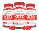(3 Pack) Rapid Lean Keto ACV Gummies Advanced Formula 1000MG Rapid Lean Keto Gummies Apple Cider Vinegar Formulated with Ρόδι με σκόνη χυμού τεύτλων β12 Vegan Non GMO 180 Gummys
