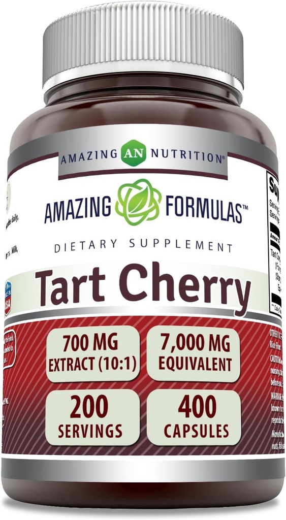 Amazing Formulas Tart Cherry Extract 700 Mg Extract (10:1) Per Serving Capsules Supplement 