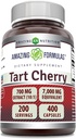 Amazing Formulas Tart Cherry Extract 700 Mg Extract (10:1) Per Serving Capsules Supplement | Equivalent to 7000 Mg | Non-GMO | Gluten Free | Made in USA (400 Count, 1 Pack)