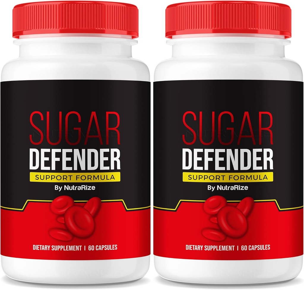 NutraRize (πακέτο των 2 Sugar Defender συμπλήρωμα για να διατηρήσει υγιή επίπεδα, Sugar Defense 24 Όλα-Φυσικά χάπια διατροφής, Σύνθετη φόρμουλα υποστήριξης για την ευεξία, Κριτικές (120 κάψουλες)