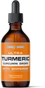 Ultra6 Nutrition Liquid Turmeric Curcumin Extract with Black Pepper - Turmeric Drops with Bioperine - Easy-to-Take Συμπληρώματα Made in USA (60ml)