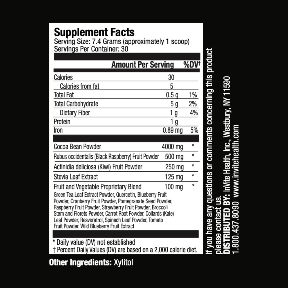 Πρόσκληση Υγεία Cocoa Hx® - Υποστήριξη Κυκλοφορίας, Ενέργειας και Μεταβολισμού - Advanced Vegan Superfood Supplement - 30 Σερβιέτες(2-Pack)