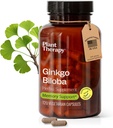 Plant Therapy Ginkgo Biloba Capsules Manufactured in USA 4 Month Supply Supports Memory Cognitive Function, Healthy Circulation and Antioxidant-Rich Supplements for Women & Men 120 Vegetarian Capsule