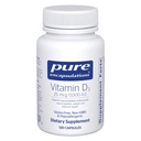 Pure Encapsulations Βιταμίνη D3 25 mcg (1, 000 IU) - Συμπλήρωμα για την υποστήριξη των οστών, των αρθρώσεων, του μαστού, της καρδιάς, του παχέος εντέρου και του ανοσοποιητικού - με Premium βιταμίνη D - 120 κάψουλες
