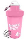 Pink - 4 ουγκιά μίνι shaker μπουκάλι για προ προπόνηση, Creatine, Small Scoop συμπληρώματα (όχι για πρωτεΐνες) Clip & Shaker μπάλα
