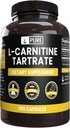 Pure Original Ingredients L-Carnitine Tartrate (365 Capsules) No Magnesium Or Rice Fillers, Always Pure, Lab Verified