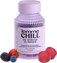 Lemme Chill Stress Relief Gummies με 300mg KSM-66 Ashwagandha, Lemon Balm, Passionflower & Goji για την υποστήριξη της χαλάρωσης, της υγιούς κορτιζόλης & του ύπνου - Χωρίς γλουτένη, Μη ΓΤΟ, Μικτό μούρο (60 κόμης)