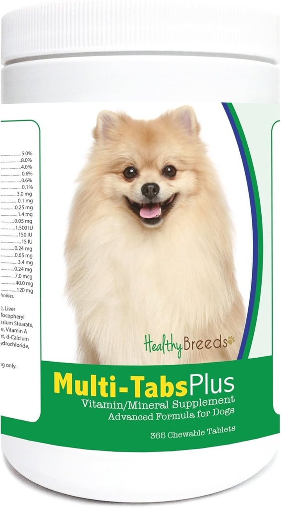 Υγιείς Φυλή Πομεράνια Multi- Tabs Plus Μασώμενα Δισκία 365 Count