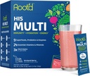 Root'd Multivitamin Powder με 3X Electrolytes για άνδρες - 24 Βιταμίνες & Ορυκτά, 3X Electrolytes, 9 Organic Superfoods, Probiotics & Enzymes, Sugar-Free Multivitamin & Hydration 
