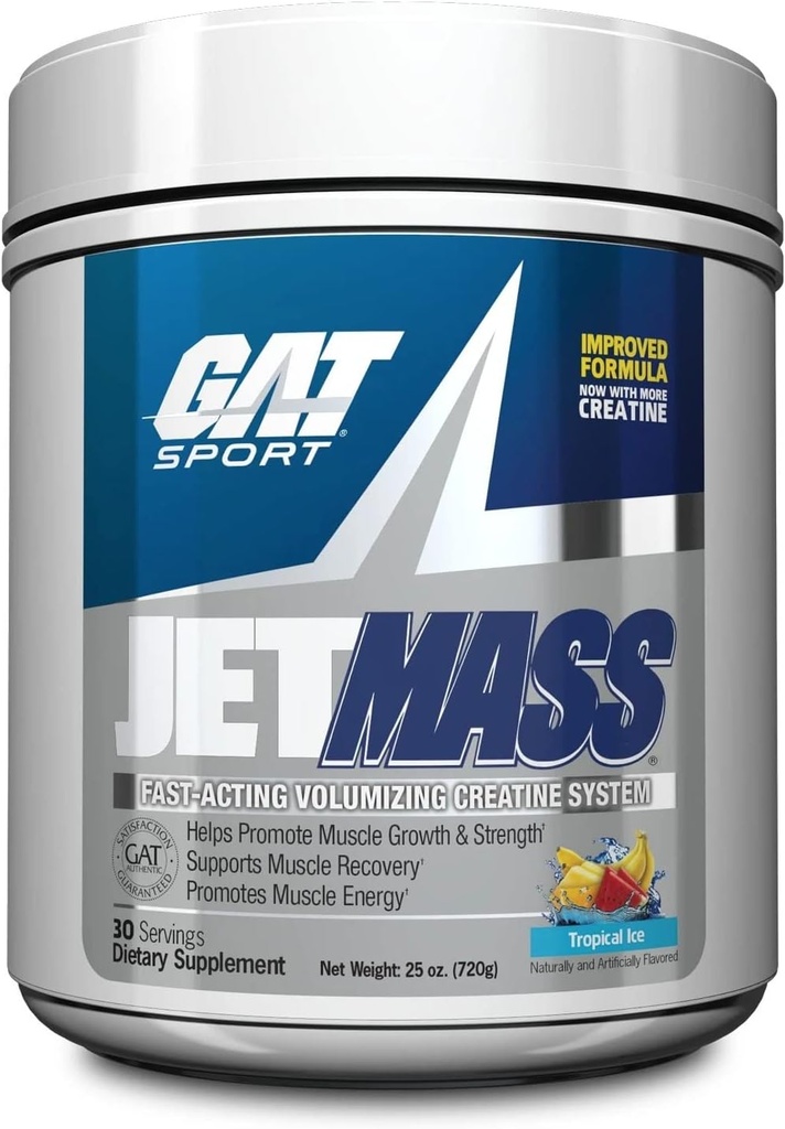GAT SPORT JetMass Fact-Active Volumizing Creatine System, 30 υπηρεσίες (Τροπικός πάγος)