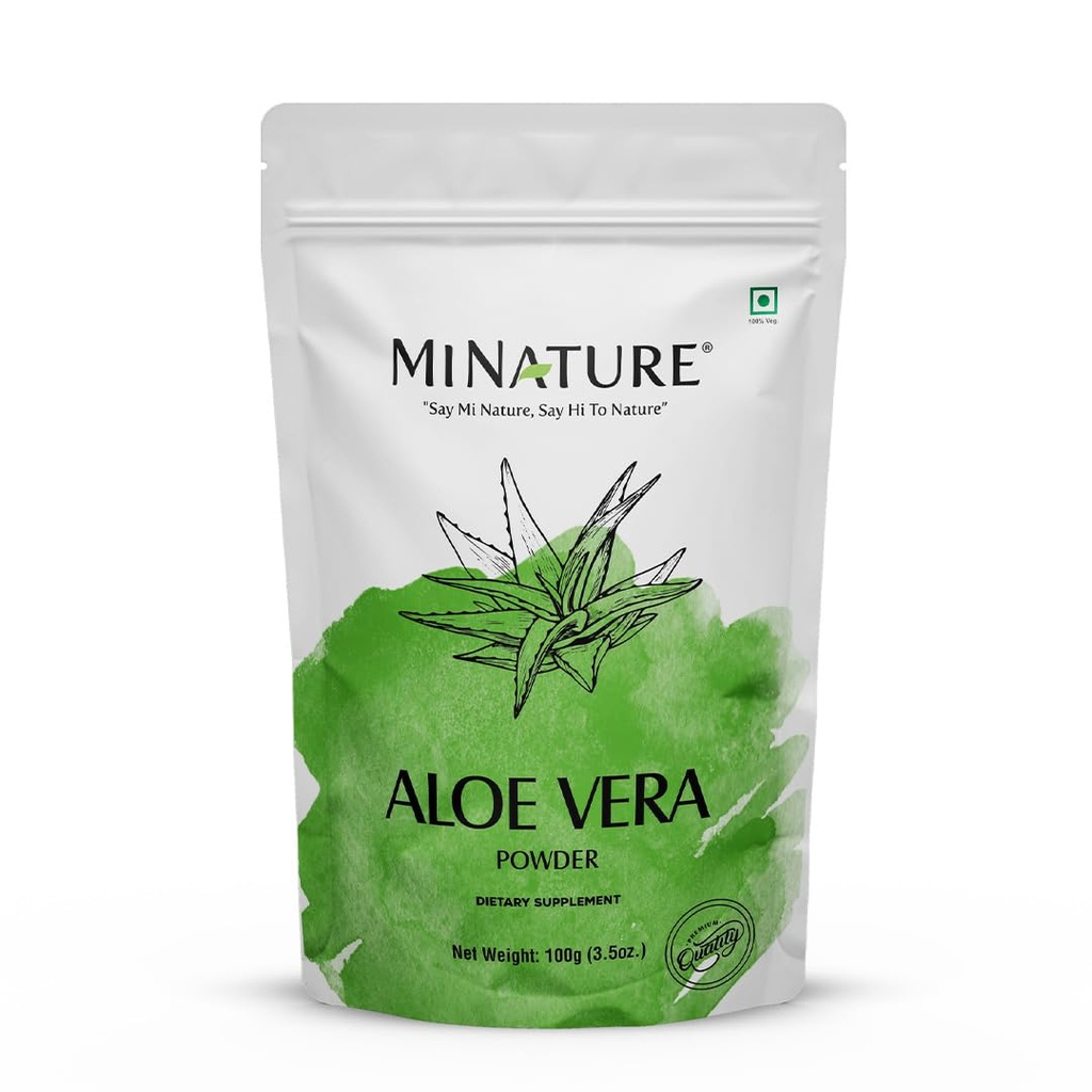 Mi Nature 100% Aloevera σκόνη (Aloe Barbadenis) 100g (3.5 oz)