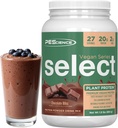 PEScience Select Vegan Protein Powder, Plant Based Protein Powder, Amazing Taste, Smooth Texture, Pea and Brown Rice Blend, Dairy Free, Lactose Free, Gluten Free - Chocolate Bliss, 27 Servings