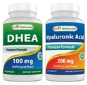 Best Naturals DHEA 100mg & Υαλουρονικό οξύ 200 mg