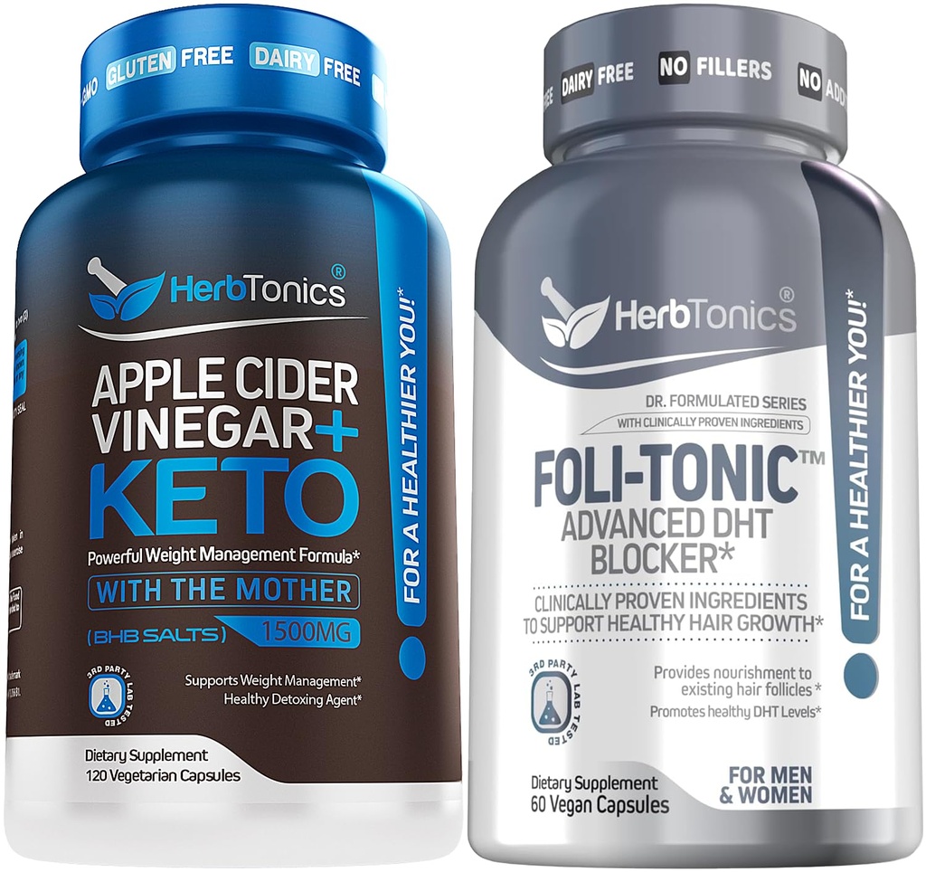 Herbtonics Apple Cider Ξύδι κάψουλες Plus Keto BHB 